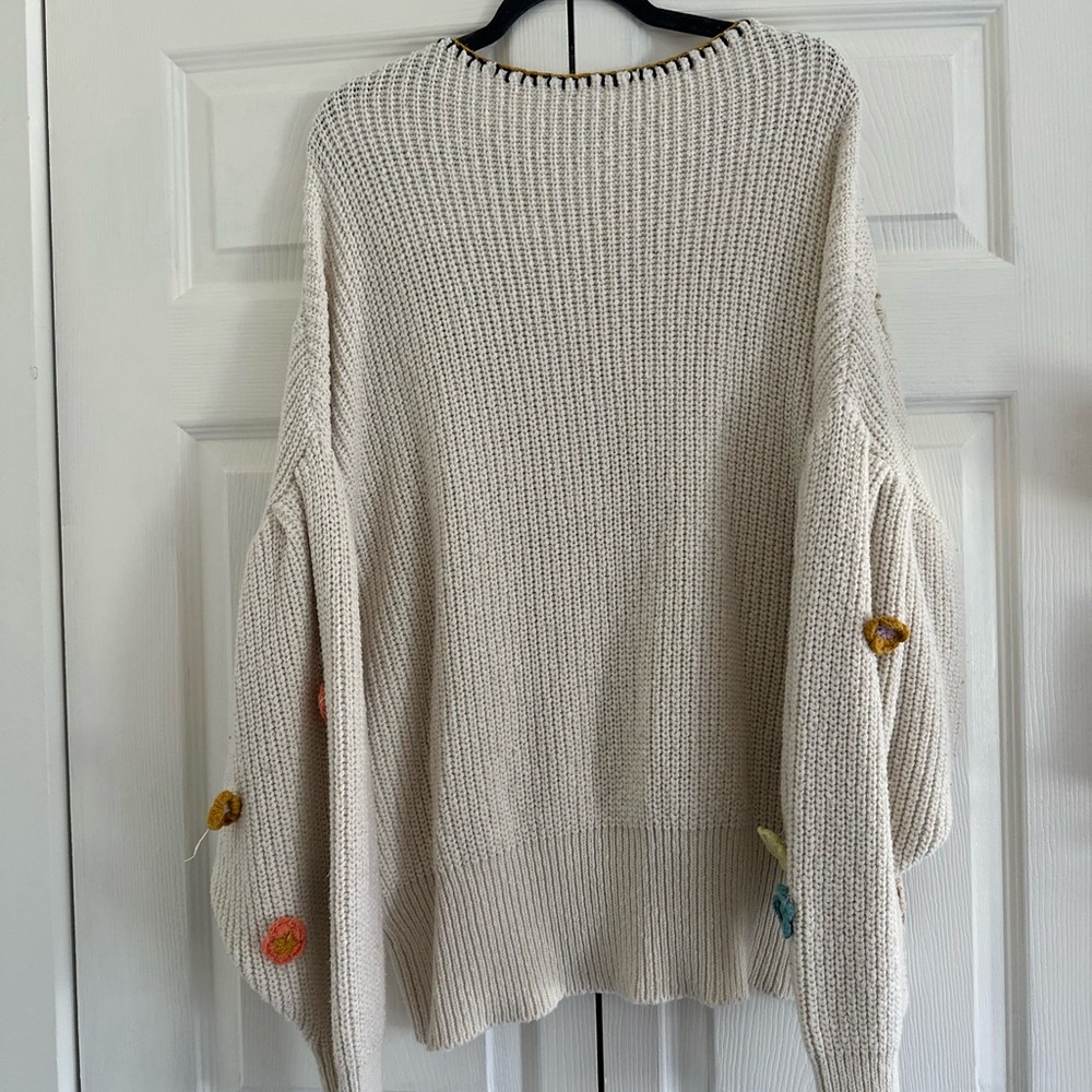 Free People Dahila Crochet Sweater Pullover - Picture 2 of 9